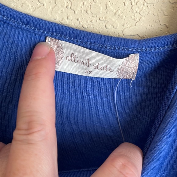 Altar’s state cornflower blue crochet cami tank - Picture 3 of 7